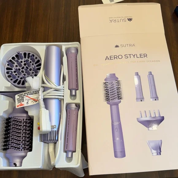 Sutra Aero Styler Lavender Purple Hair Styling Tool Set. Used twice - Picture 11 of 12